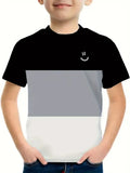 Kids' T-Shirt Fashion Simple Printed Short Sleeve Casual