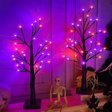 Warm White LED Birch Tree Lights Battery Powered Holiday Decor