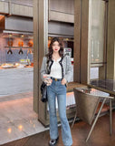 Women’s V-Neck Button Sweater Long Sleeve Slim Knit Pullover
