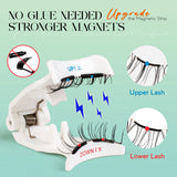 Soft Magnetic Eyelashes Reusable Natural Look 3D Lashes Easy-Apply Kit for Eye Makeup