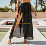 Women Swimsuit Coverup Sheer Beach Dress Bikinis Wrap Skirt