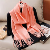 Women's Winter Cashmere Scarf Warm Pashmina Shawl Wrap