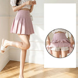 Women Pleated Skirts Summer High Waist Zipper JK Mini Skirts