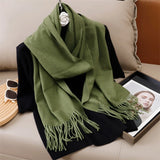 Women's Winter Cashmere Scarf Warm Pashmina Shawl Wrap