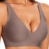 Women's Underwear Wire-Free Seamless Deep-V Full-Cup Bra