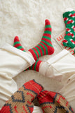 Christmas coral fleece warm and thick winter socks snowman floor socks