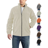 Men's Lightweight Windproof Zip Up Long Sleeve Casual Warm Winter Polyester-Fiber Jacket