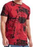 Hot-selling t-shirts for men graffiti pattern casual fashion