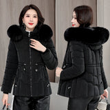 Casual Thickened Women's Parkas: Fashion High-Quality, Fashionable, Washable, Warm, Short Overcoat With Hoodie
