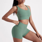 Women's Fitness Sport bra top cross back With chest pad