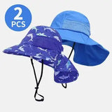 2 Pack Children's Sun Hat UV Protection Beach Sun Hat