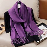 Women's Winter Cashmere Scarf Warm Pashmina Shawl Wrap