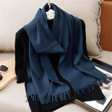 Women's Winter Cashmere Scarf Warm Pashmina Shawl Wrap