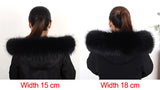 100% Real Fur Collar Women Raccoon Fur Scarf Warm Scarves Natural Fur Trim For Hood Man Coat Parkas Jackets Shawl Universal Down