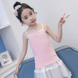 Floral Print Girls' Cotton Inner Wear Baby Clothing Tank Top