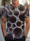 Camouflage-print stretch casual short-sleeved men's T-shirt