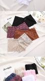 2Pcs Lace Four Shorts Women's Panties Floral Underwear S-XL