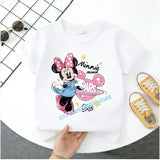 Mickey Minnie Summer Children's Pure Cotton Short-Sleeved