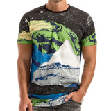 Men's Oversized T-Shirts Summer Fashion  Round Neck T-Shirt