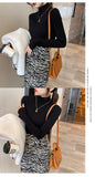 Knitted Tops Women Turtleneck Sweater Long Sleeve Casual Slim Pullover