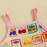 Infant Baby Girls Crocheted Flowers Toddler Summer Clothes