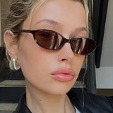 Women's Leopard Retro Oval Sunglasses Small Frame UV Eyewear
