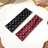 Retro Polka Dot Wide Headband for Women Yoga & Fashion Wear
