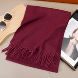 Women's Winter Cashmere Scarf Warm Pashmina Shawl Wrap