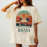Cuba T-Shirt Women's Harajuku Classic Gothic Trendy Top Tees