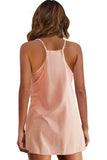 Summer Sleeveless Vest Dress Pocket Sports Short Skirt