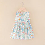 Girls Sleeveless Princess Dress Cute Summer Casual Outfit