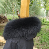 100% Real Fur Collar Women Raccoon Fur Scarf Warm Scarves Natural Fur Trim For Hood Man Coat Parkas Jackets Shawl Universal Down