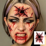 Halloween Scary Fake Scar Temporary Tattoo - Bloody Scratches Sticker