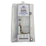 (2 Pack) PEVA Super Heavy Weight Shower Curtain Liner 5G W/ 3 Magnets 70" x 72"