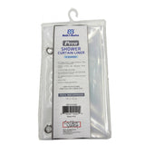 (2 Pack) PEVA Super Heavy Weight Shower Curtain Liner 5G W/ 3 Magnets 70" x 72"
