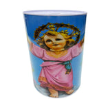 Angel Printed Coin Bank, Religious Divine Child 7.8" Tin Money Bank (1 Pack)