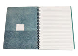 Molly & Rex Spiral Notebook, Dog & Coffee Pattern, College Rule w/ Folder (1 Pack)