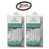 (2 Pack) PVC Vinyl Super Heavy weight Waterproof Shower Curtain Liner Clear Color