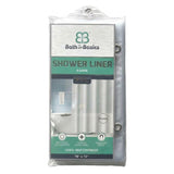 (2 Pack) PVC Vinyl Super Heavy weight Waterproof Shower Curtain Liner Clear Color