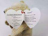 TY Beanie Baby 1999 ALMOND the Beige Bear, 7 inch Mint with Mint Tag