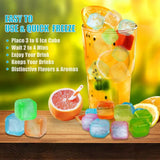 30 Pieces Plastic Reusable Ice Cubes Coolers Refreeze BPA FREE (2 pack) - New