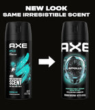 Axe Apollo Men's Deodorant 48h Protection Body Spray 150ml / 5.07Oz (5 Pack)