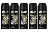 (5 Pack) Axe Gold Oud Wood & Fresh Vanilla 48H Deodorant Body Spray 150ml/5.07oz - New