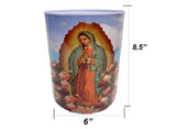 Maria open lids 8.5 inches. 