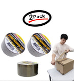 Heavy Duty Carton Sealing Brown Packing Tape Box Shipping 2" x 50 Yards (2 Pack)