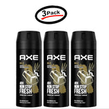 Axe Gold OUD Wood & Fresh Vanilla 48H Body Spray(3 PK)