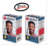 Mens Hair Color Jet Black Advanced Formula Professional Quality (2 Pack)