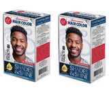Mens Hair Color Jet Black Advanced Formula Professional Quality (2 Pack)