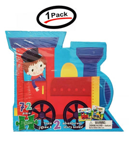 Train Jigsaw Puzzle & Adventurous Story Books