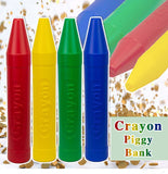20'' Crayon Shape Plastic Piggy Bank Kids Money Saving, Assorted Color (1 Pack) - New